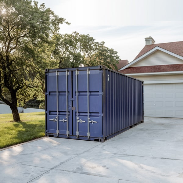residential storage containers are typically made of steel for durability and security